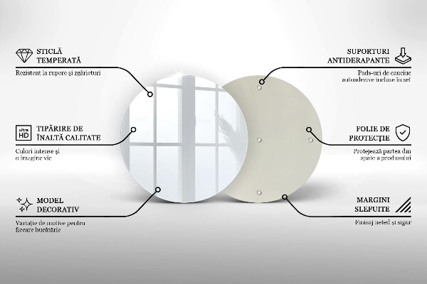 Planche à découper en verre couleur blanche