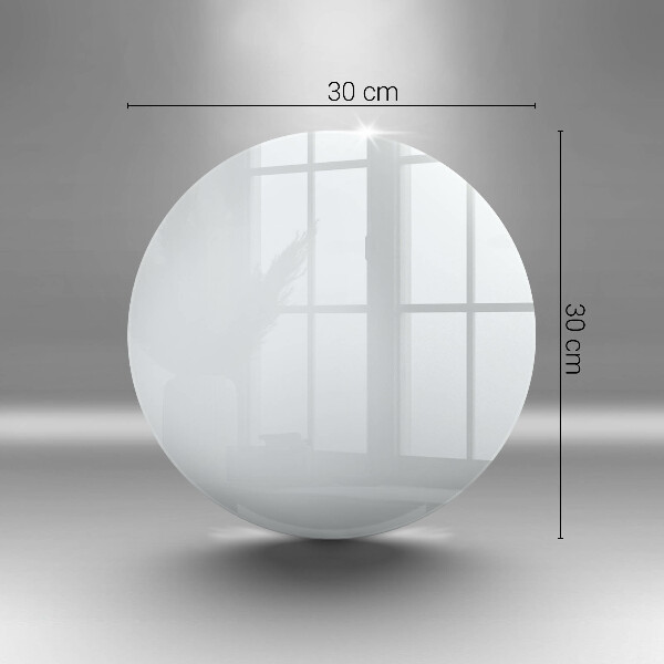 Planche à découper en verre couleur blanche