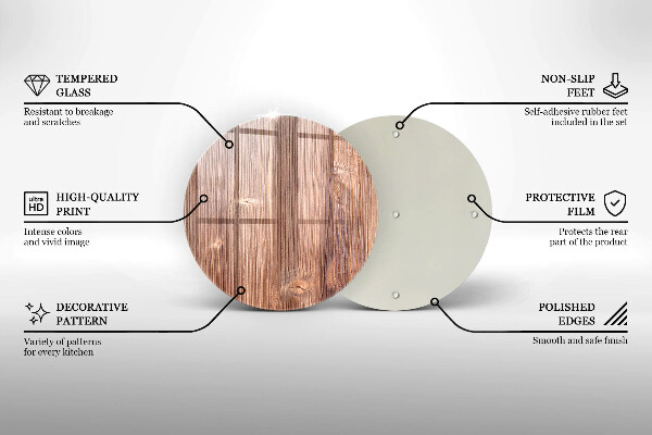 Protection plaque induction Bois naturel