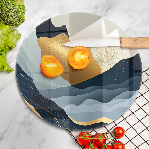 Protection plaque induction Montagnes abstraites