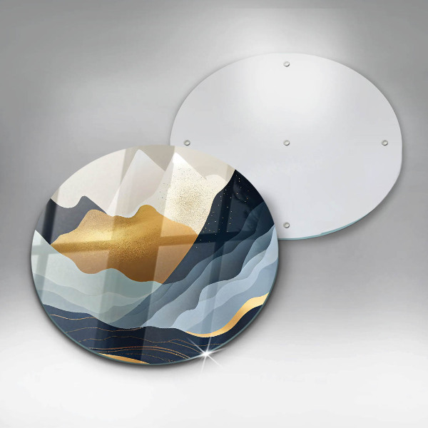 Protection plaque induction Montagnes abstraites