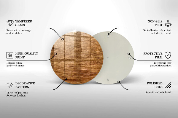Protection plaque induction Texture de planche de bois