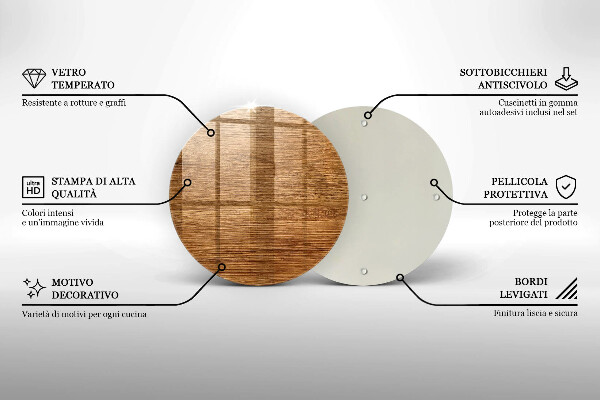 Protection plaque induction Texture de planche de bois