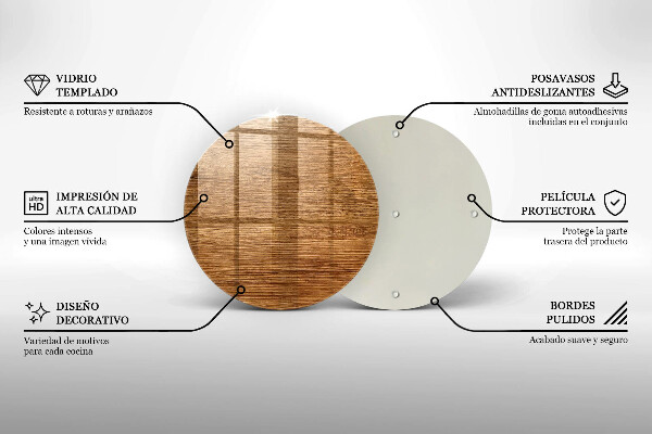 Protection plaque induction Texture de planche de bois