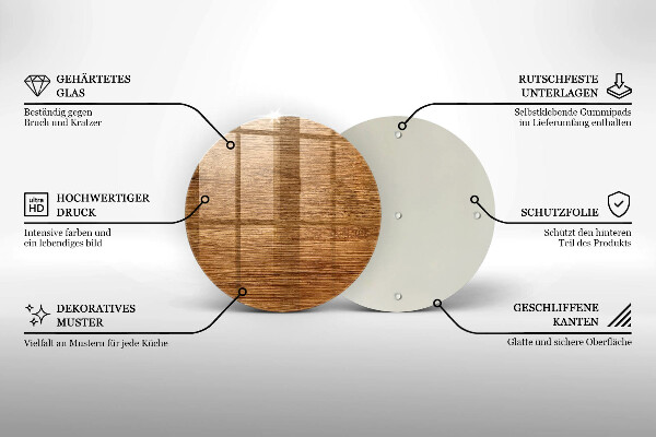 Protection plaque induction Texture de planche de bois
