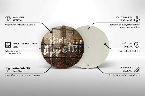 Protection plaque induction Panneaux d'inscription Bon appetit