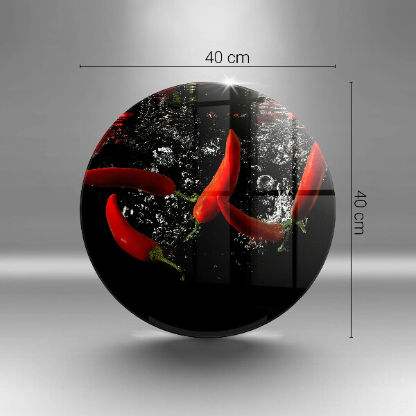 Protection plaque induction Piments dans l'eau