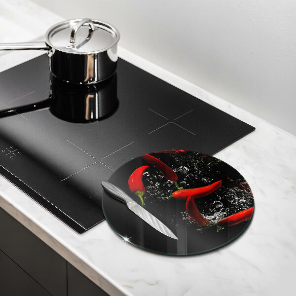 Protection plaque induction Piments dans l'eau