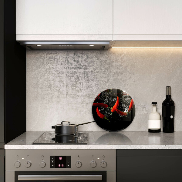 Protection plaque induction Piments dans l'eau