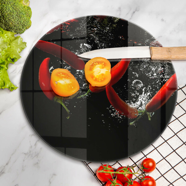 Protection plaque induction Piments dans l'eau