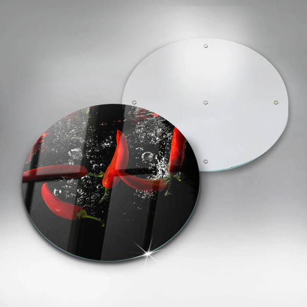 Protection plaque induction Piments dans l'eau