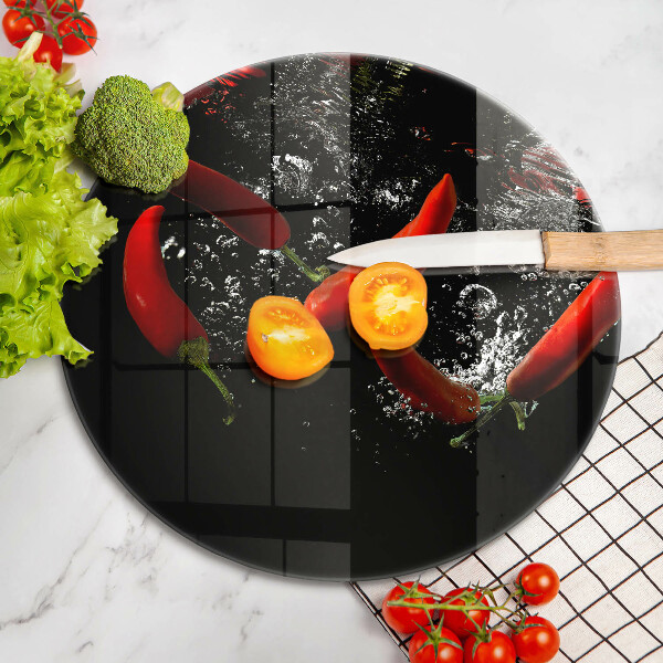 Protection plaque induction Piments dans l'eau