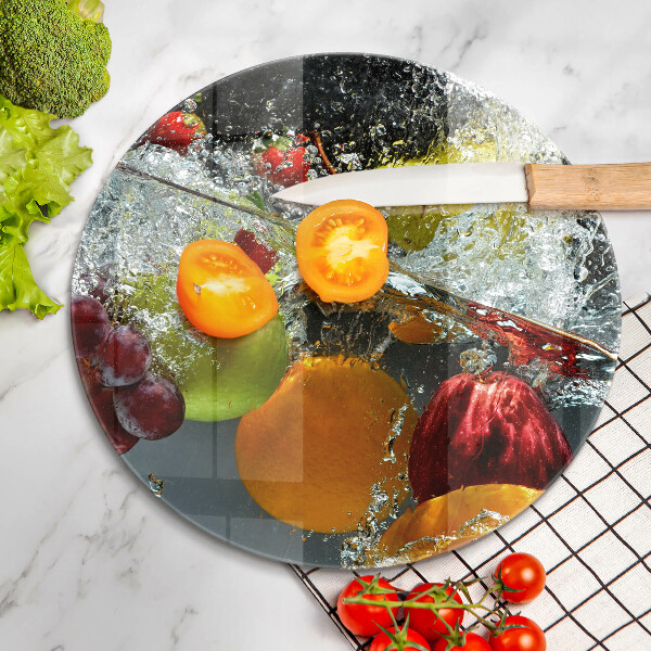 Protection plaque induction Fruits juteux dans l'eau