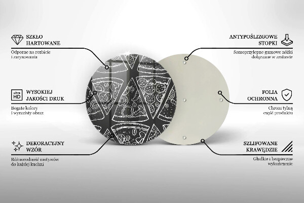 Protection plaque induction Illustration de pizza