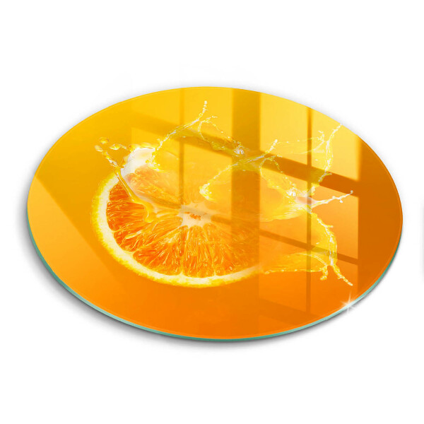 Protection plaque induction Fruit orange juteux