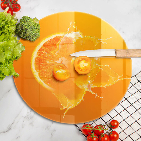 Protection plaque induction Fruit orange juteux