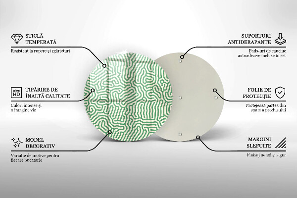 Protection plaque induction Lignes abstraites