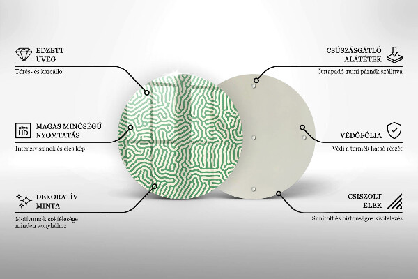 Protection plaque induction Lignes abstraites