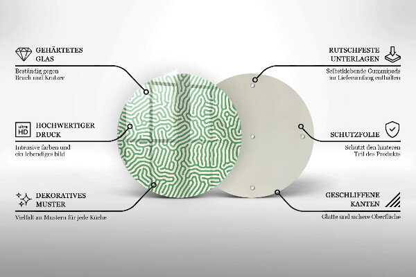 Protection plaque induction Lignes abstraites