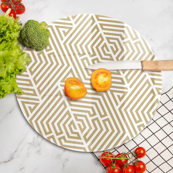 Protection plaque induction Lignes géométriques