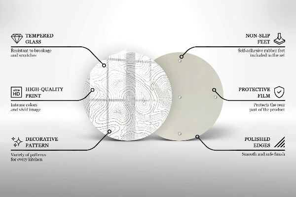 Protection plaque induction Formes abstraites
