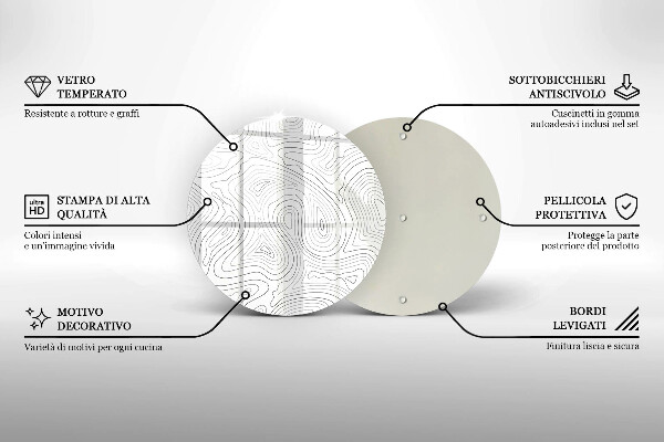 Protection plaque induction Formes abstraites