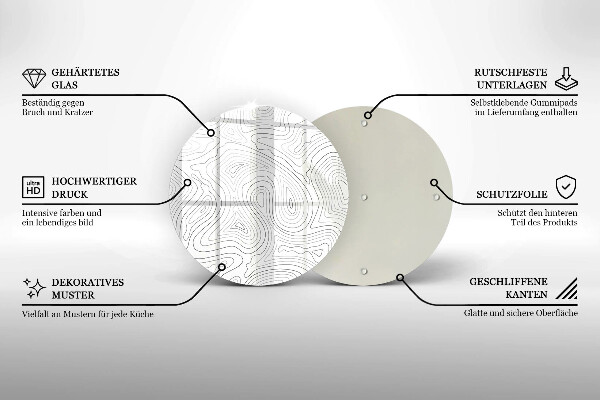 Protection plaque induction Formes abstraites