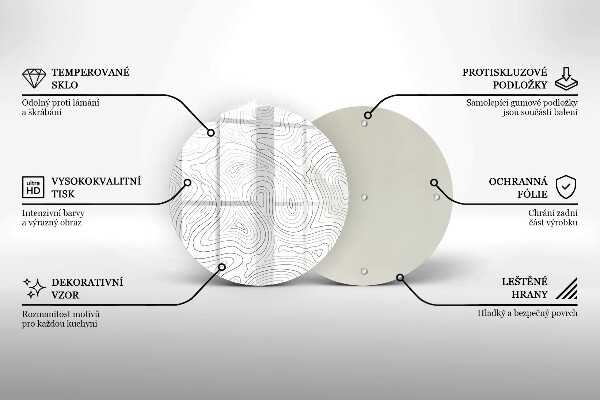 Protection plaque induction Formes abstraites