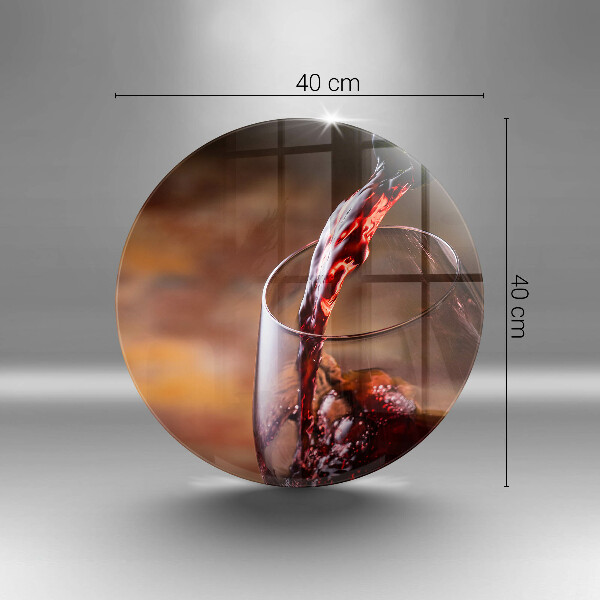 Protection plaque induction Du vin rouge et un verre