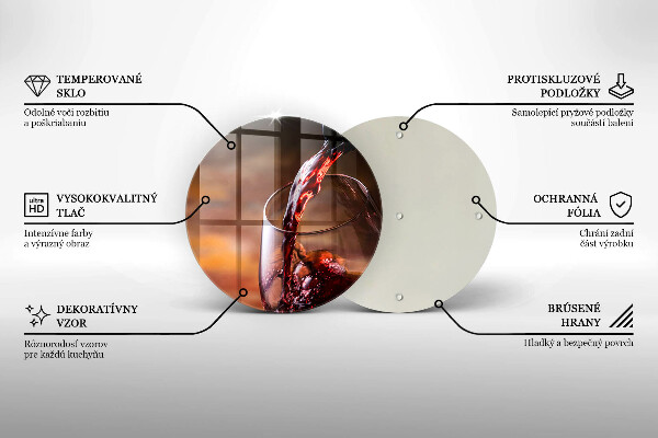 Protection plaque induction Du vin rouge et un verre