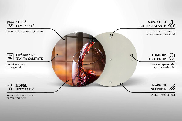 Protection plaque induction Du vin rouge et un verre