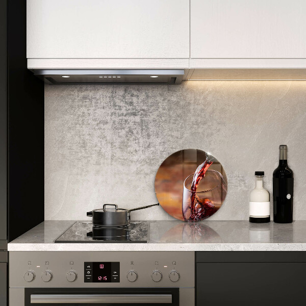 Protection plaque induction Du vin rouge et un verre