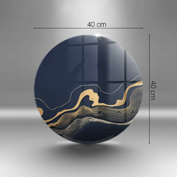 Protection plaque induction Lignes dorées abstraites
