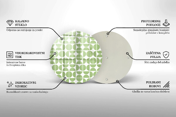 Protection plaque induction Modèle de formes bohèmes
