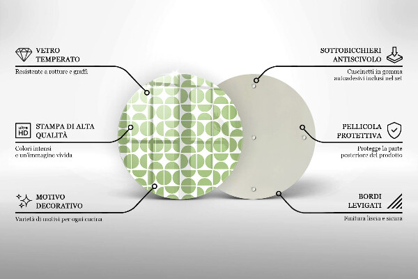 Protection plaque induction Modèle de formes bohèmes