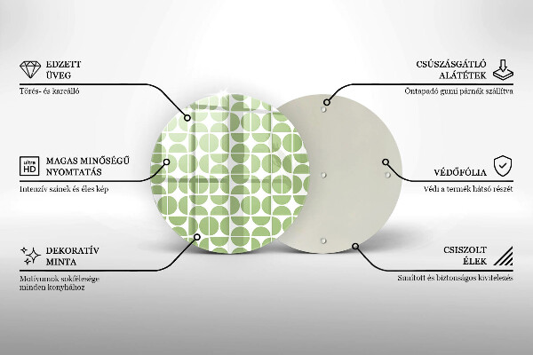 Protection plaque induction Modèle de formes bohèmes
