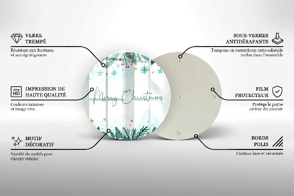 Protection plaque induction Merry Christmas