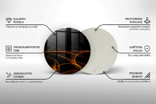 Protection plaque induction Lignes abstraites