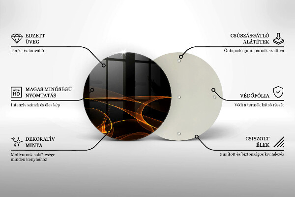 Protection plaque induction Lignes abstraites
