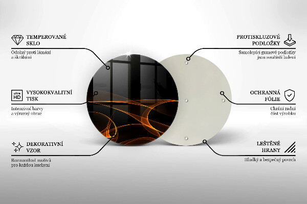 Protection plaque induction Lignes abstraites