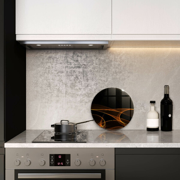 Protection plaque induction Lignes abstraites