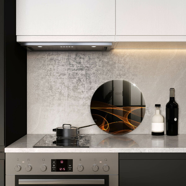 Protection plaque induction Lignes abstraites