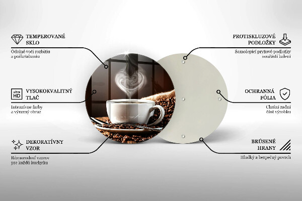 Protection plaque induction Un café et une tasse