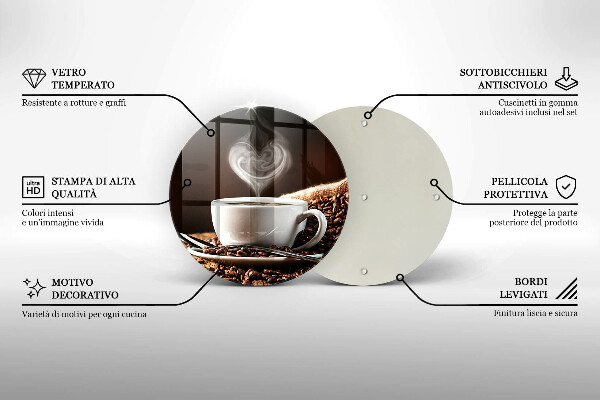 Protection plaque induction Un café et une tasse