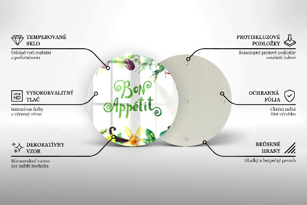 Protection plaque induction Inscription Bon Appetit