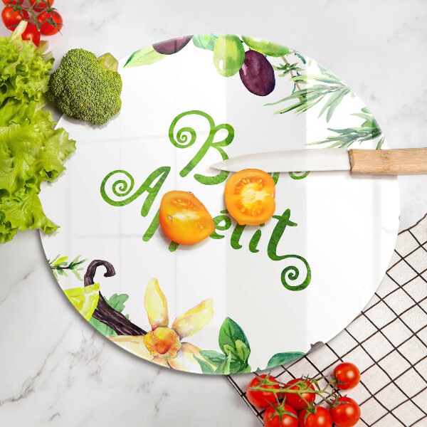 Protection plaque induction Inscription Bon Appetit