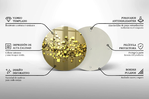 Protection plaque induction Géométrie 3D abstraite