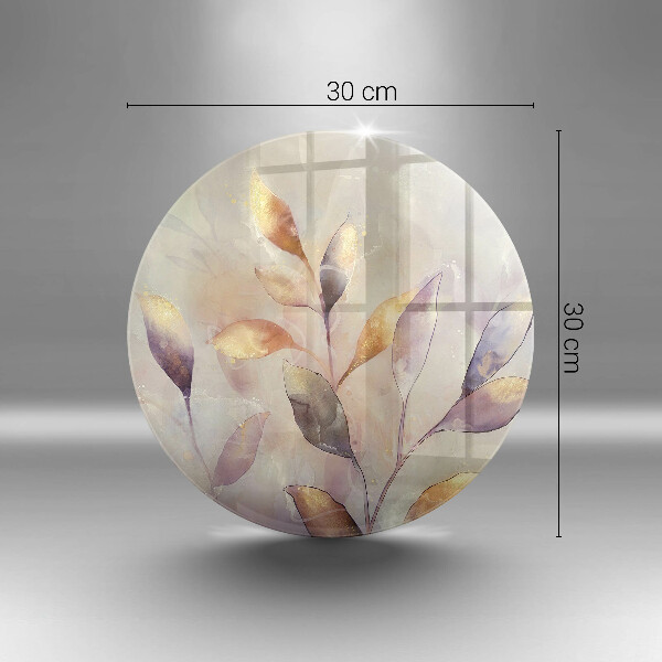 Protection plaque induction Feuilles de bohème peintes