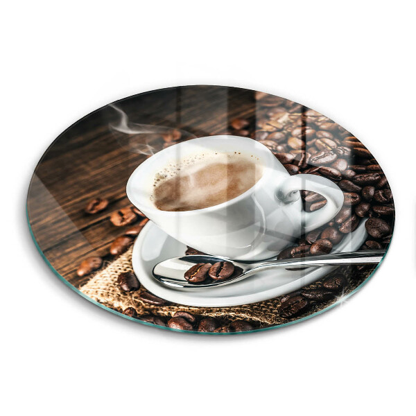 Protection plaque induction Tasse et grains de café