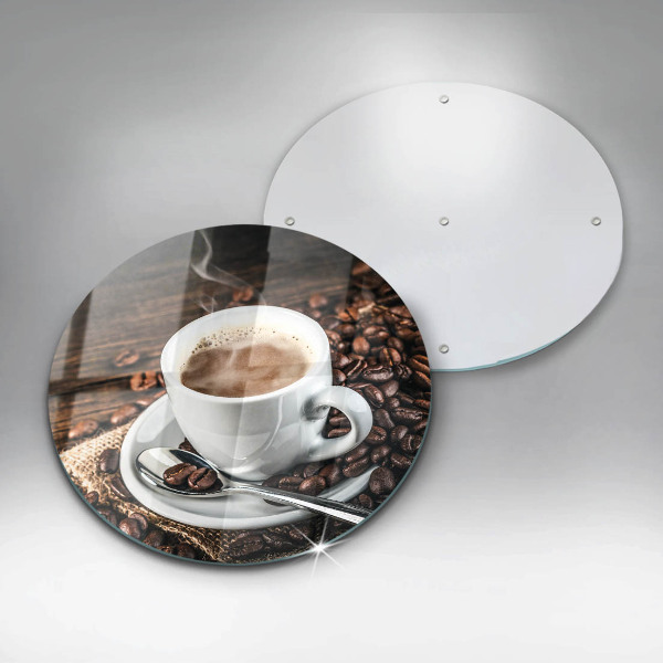 Protection plaque induction Tasse et grains de café